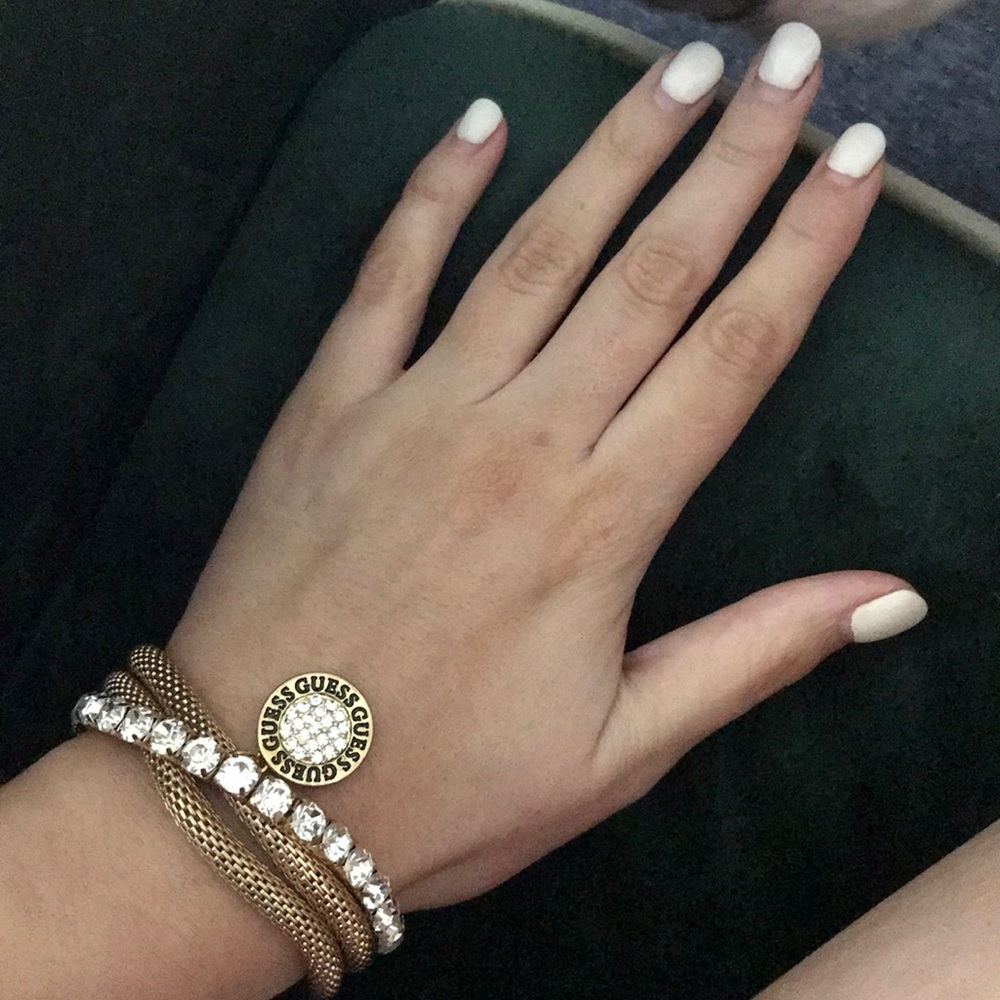 Gold wrap GUESS bracelets NWOT